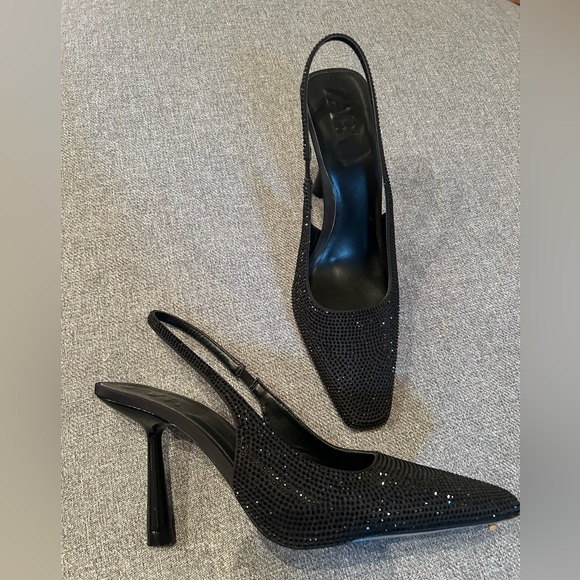 Zara crystal sling back heels size 39 - Picture 1 of 5
